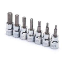 Husky 3/8 In. Drive Metric Hex Bit Socket Set (7-Piece) -Husky Tools Shop husky socket sets h3dmm7pchbssr 31 1000