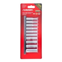 Husky 1/4 In. Drive Deep SAE Socket Set (10-Piece) 11 Husky 1/4 In. Drive Deep SAE Socket Set (10-Piece) -Husky Tools Shop husky socket sets h4ddpsae10pcsr c3 1000
