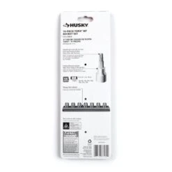 Husky 1/4 In. Drive Torx Bit Socket Set (14-Piece) -Husky Tools Shop husky socket sets h4dtorx14pc 66 1000