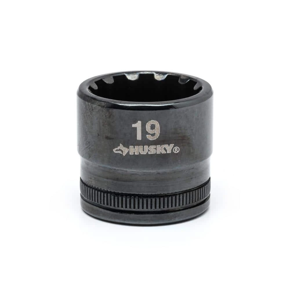 Husky 3/8 In. Drive 19 Mm Knurl Grip Universal Socket 3 Husky 3/8 In. Drive 19 Mm Knurl Grip Universal Socket