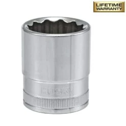 Husky 1/2 In. Drive 22 Mm 12-Point Metric Standard Socket