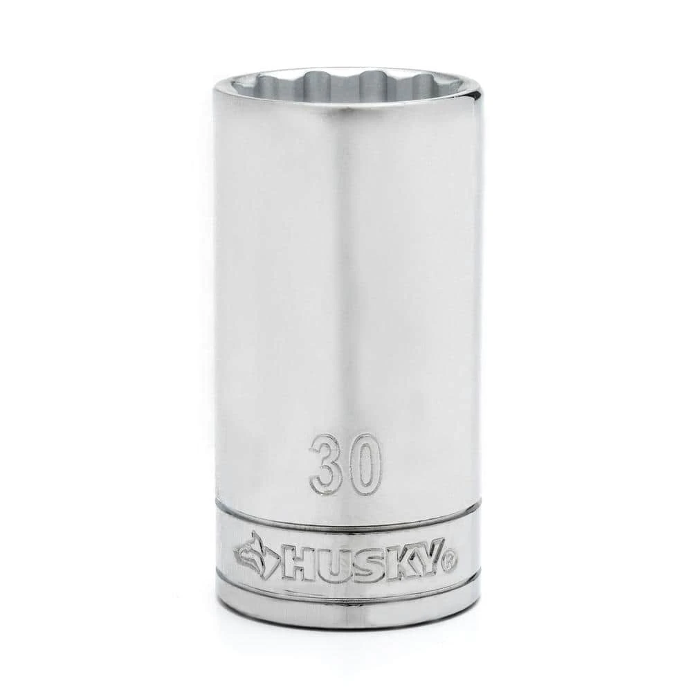 Husky 1/2" Drive 12 Point Deep Metric Socket 30mm 3 Husky 1/2" Drive 12 Point Deep Metric Socket 30mm