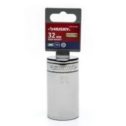 Husky 1/2" Drive 12 Point Deep Metric Socket 32mm -Husky Tools Shop husky sockets h2d12p32mm 40 1000