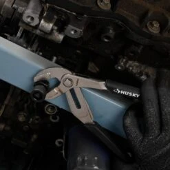 Husky 8 In. Groove Pliers With Quick Adjusting Joint And Straight Jaw -Husky Tools Shop husky tongue groove pliers 90924 1f 1000