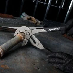 Husky 10 In. Groove Pliers With Quick Adjusting Joint And Curved Jaw -Husky Tools Shop husky tongue groove pliers 90925 31 1000