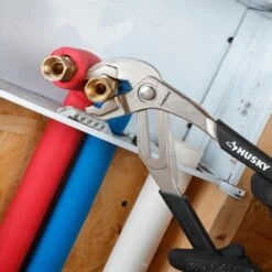 Husky 10 In. Groove Pliers With Quick Adjusting Joint And Curved Jaw -Husky Tools Shop husky tongue groove pliers 90925 44 1000