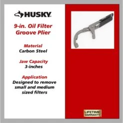 Husky 9 In. Oil Filter Groove Plier -Husky Tools Shop husky tongue groove pliers 90939 a0 1000