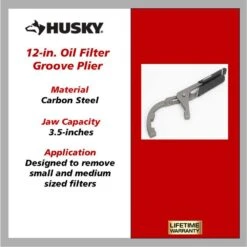 Husky 12 In. Oil Filter/PVC Groove Plier -Husky Tools Shop husky tongue groove pliers 90940 a0 1000
