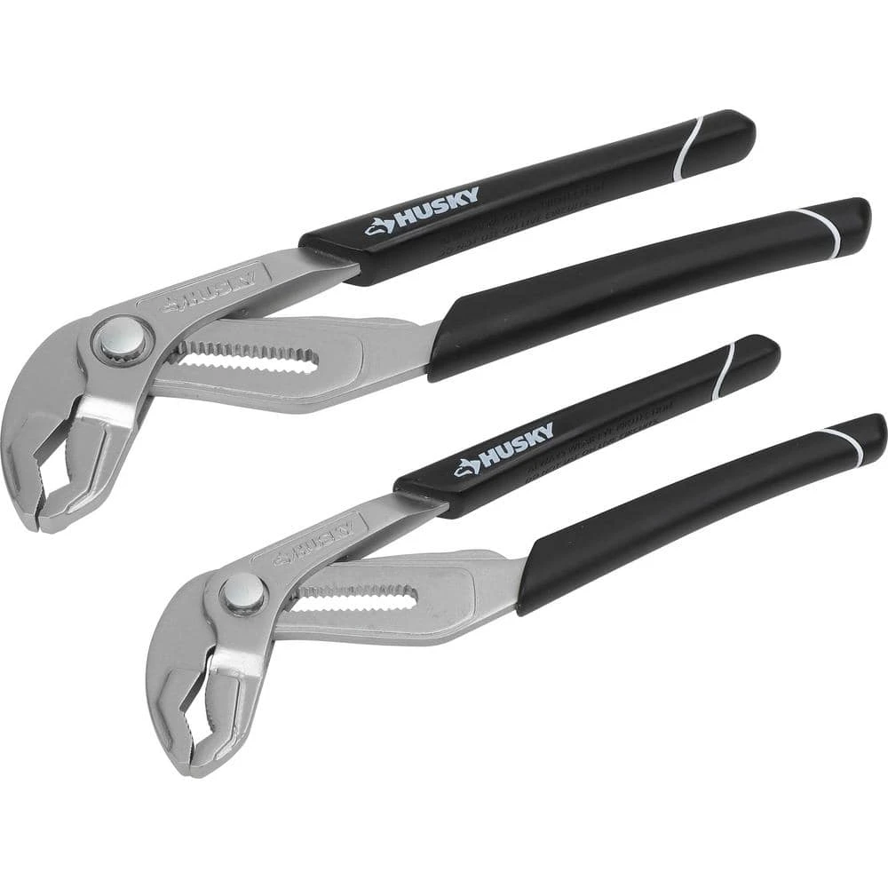 Husky Quick Adjusting Max Jaw Groove Joint Pliers (2-Piece) 6 Husky Quick Adjusting Max Jaw Groove Joint Pliers (2-Piece) - Image 4