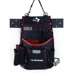 Husky 2-Pocket Framer Tool Pouch With Leather -Husky Tools Shop husky tool belts gp 46664n14 4f 1000