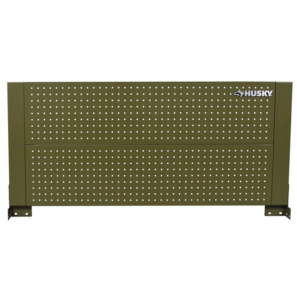 Husky 46 In. Gloss Army Green Steel Pegboard Attachment 4 Husky 46 In. Gloss Army Green Steel Pegboard Attachment - Image 2