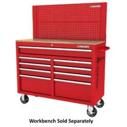 Husky 46 In. Gloss Red Steel Pegboard Attachment -Husky Tools Shop husky tool storage accessories h46pegboardred 40 1000
