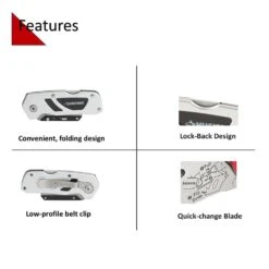 Husky Compact Folding Lock-Back Utility Knife -Husky Tools Shop husky utility knives 00002 1f 1000