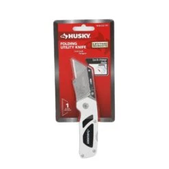 Husky Compact Folding Lock-Back Utility Knife -Husky Tools Shop husky utility knives 00002 fa 1000