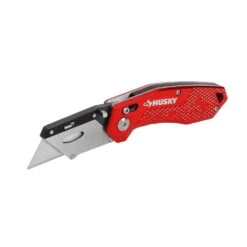 Husky Rapid Lock Utility Knife W/Aluminum And 10 Blades -Husky Tools Shop husky utility knives 00054 4f 1000