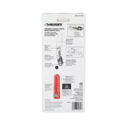 Husky Rapid Lock Utility Knife W/Aluminum And 10 Blades -Husky Tools Shop husky utility knives 00054 76 1000