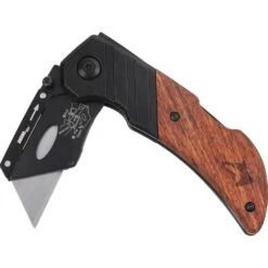 Husky Wood Handle Folding Lock-Back Utility Knife -Husky Tools Shop husky utility knives 99736 1f 1000