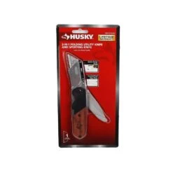 Husky 2-in-1 Folding Utility Knife And Sporting Knife -Husky Tools Shop husky utility knives 99978 fa 1000