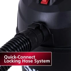 Husky 2.5 Gallon 3.0 Peak HP Wet Dry Vac Shop Vacuum With Locking Hose, Wet Filter, Dry Filter, Crevice And Gulper Nozzles -Husky Tools Shop husky wet dry vacuums at18105p 2 1f 1000