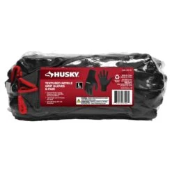 Husky Large Textured Nitrile Grip Gloves (6-Pack) -Husky Tools Shop husky work gloves 67407 36 1f 1000
