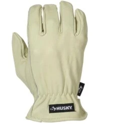 Husky Medium Grain Cowhide Water Resistant Leather Work Glove -Husky Tools Shop husky work gloves hk86009 mcc6 1f 1000