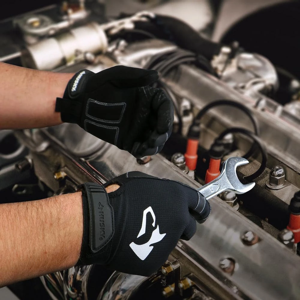 Husky Large Ripstop Hi-Dexterity Performance Work Glove With Touchscreen Capability 4 Husky Large Ripstop Hi-Dexterity Performance Work Glove With Touchscreen Capability - Image 2