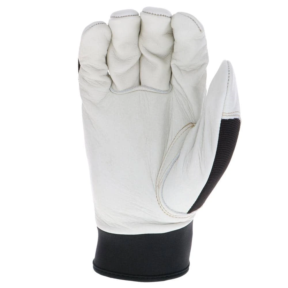 Husky X-Large Grain Cowhide Water Resistant Leather Performance Work Glove With Spandex Back 5 Husky X-Large Grain Cowhide Water Resistant Leather Performance Work Glove With Spandex Back - Image 3