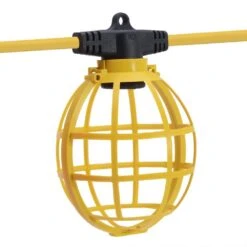 Husky 50 Ft. 5-Socket String Caged Work Lights -Husky Tools Shop husky work lights 10625 05 1f 1000
