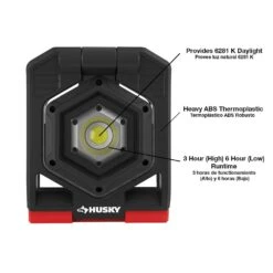 Husky 1500-Lumens Rechargeable Clamp LED Work Light -Husky Tools Shop husky work lights cl1500hd fa 1000