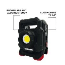 Husky 2500-Lumens Rechargeable LED Clamp Work Light -Husky Tools Shop husky work lights cl2500hd 44 1000