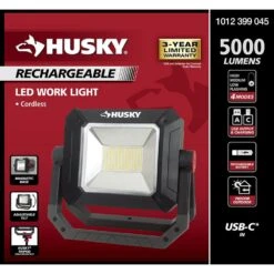 Husky 5000 Lumens LED Rechargeable Work Light