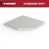 Husky 28 In. W X 28 In. D Stainless Steel Corner Work Surface For Regular Duty Welded Steel Corner Garage Base Cabinet -Husky Tools Shop husky workbench tops g2800css us 64 1000