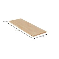 Husky 48 In. W X 18 In. S Solid Wood Surface For Regular Duty Garage Storage System -Husky Tools Shop husky workbench tops g4800as us 40 1000