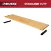 Husky 72 In. W X 18 In. D Solid Wood Work Surface For Regular Duty Welded Steel Garage Storage System -Husky Tools Shop husky workbench tops g7200ws us 64 1000