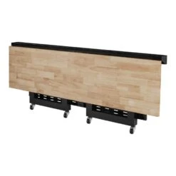 Husky Ready-To-Assemble 6 Ft. Folding Adjustable Height Solid Wood Top Workbench In Black -Husky Tools Shop husky workbenches g7200fw us 40 1000