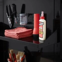 Husky Ready-to-Assemble 80 In. W X 19.5 In. D Steel Garage Workstation In Black -Husky Tools Shop husky workbenches g79009s1 us 1d 1000