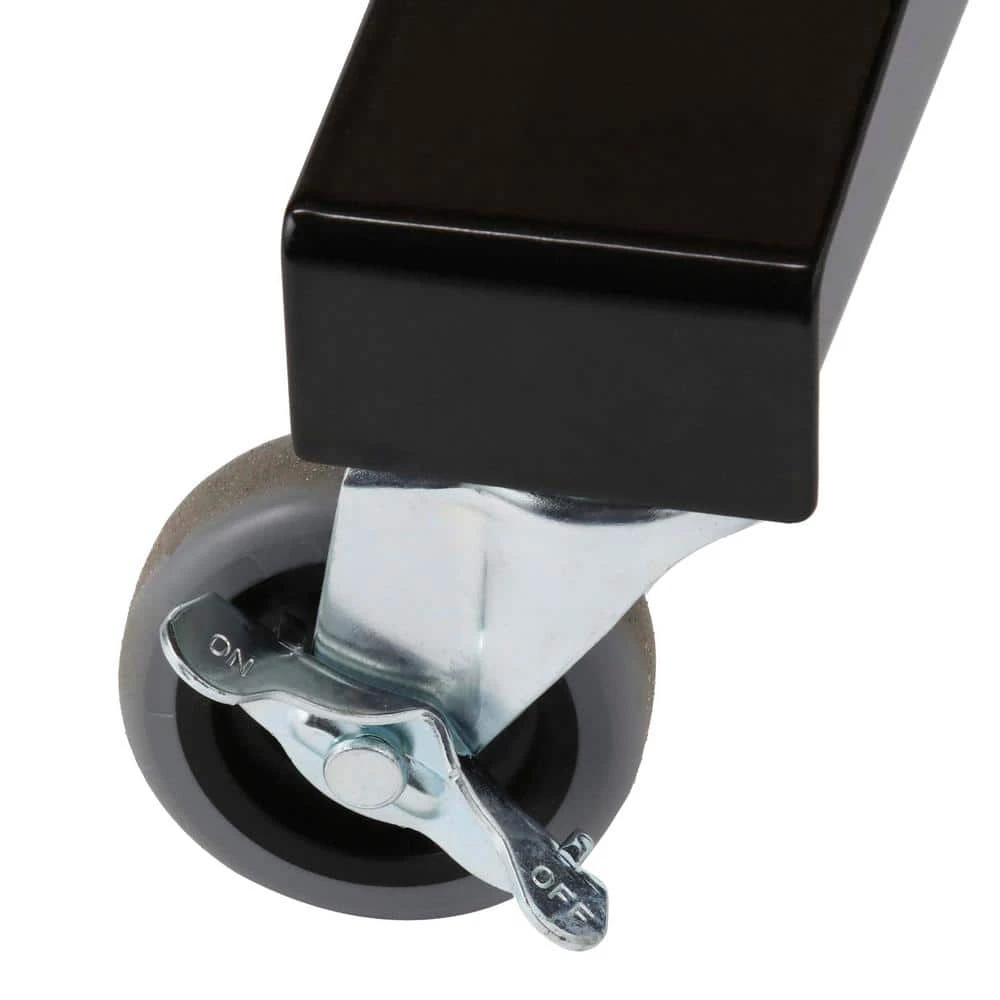 Husky 46 In. W X 24 In. DAdjustable Height Black Workbench Table With Solid Wood Top 12 Husky 46 In. W X 24 In. DAdjustable Height Black Workbench Table With Solid Wood Top - Image 10