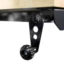 Husky 46 In. Wide X 18 In. Deep Adjustable Height Work Table With Wood Top, Gloss Black -Husky Tools Shop husky workbenches holt46xdb13 66 1000