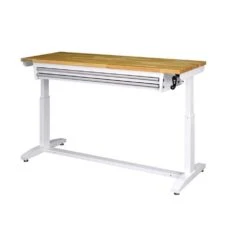 Husky Tool Storage 62 In. W White Adjustable Height Work Table With 2-Drawers 21 Husky Tool Storage 62 In. W White Adjustable Height Work Table With 2-Drawers -Husky Tools Shop husky workbenches holt6202bj2 77 1000