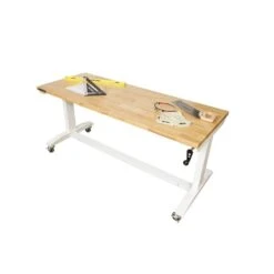 Husky 62 In. W X 24 In. D Adjustable Height White Worktable With Solid Wood Top 18 Husky 62 In. W X 24 In. D Adjustable Height White Worktable With Solid Wood Top -Husky Tools Shop husky workbenches holt62xdbj2 66 1000
