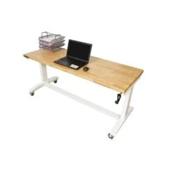 Husky 62 In. W X 24 In. D Adjustable Height White Worktable With Solid Wood Top 19 Husky 62 In. W X 24 In. D Adjustable Height White Worktable With Solid Wood Top -Husky Tools Shop husky workbenches holt62xdbj2 77 1000