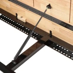 Husky Ready-To-Assemble 72 In. W X 24 In. D Folding Adjustable Height Solid Wood Top Workbench In Black -Husky Tools Shop husky workbenches wsh72fwb 1d 1000