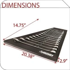 Husky Metric Combination Wrench Set With EVA Storage Tray (15-Piece) -Husky Tools Shop husky wrench sets hcw15pcevacmbm a0 1000