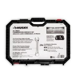 Husky SAE/MM Combination Wrench Set (24-Piece) -Husky Tools Shop husky wrench sets hcw24pcsm 05 66 1000