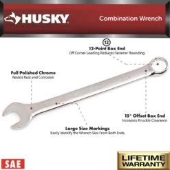 Husky SAE/MM Combination Wrench Set (24-Piece) -Husky Tools Shop husky wrench sets hcw24pcsm 05 a0 1000