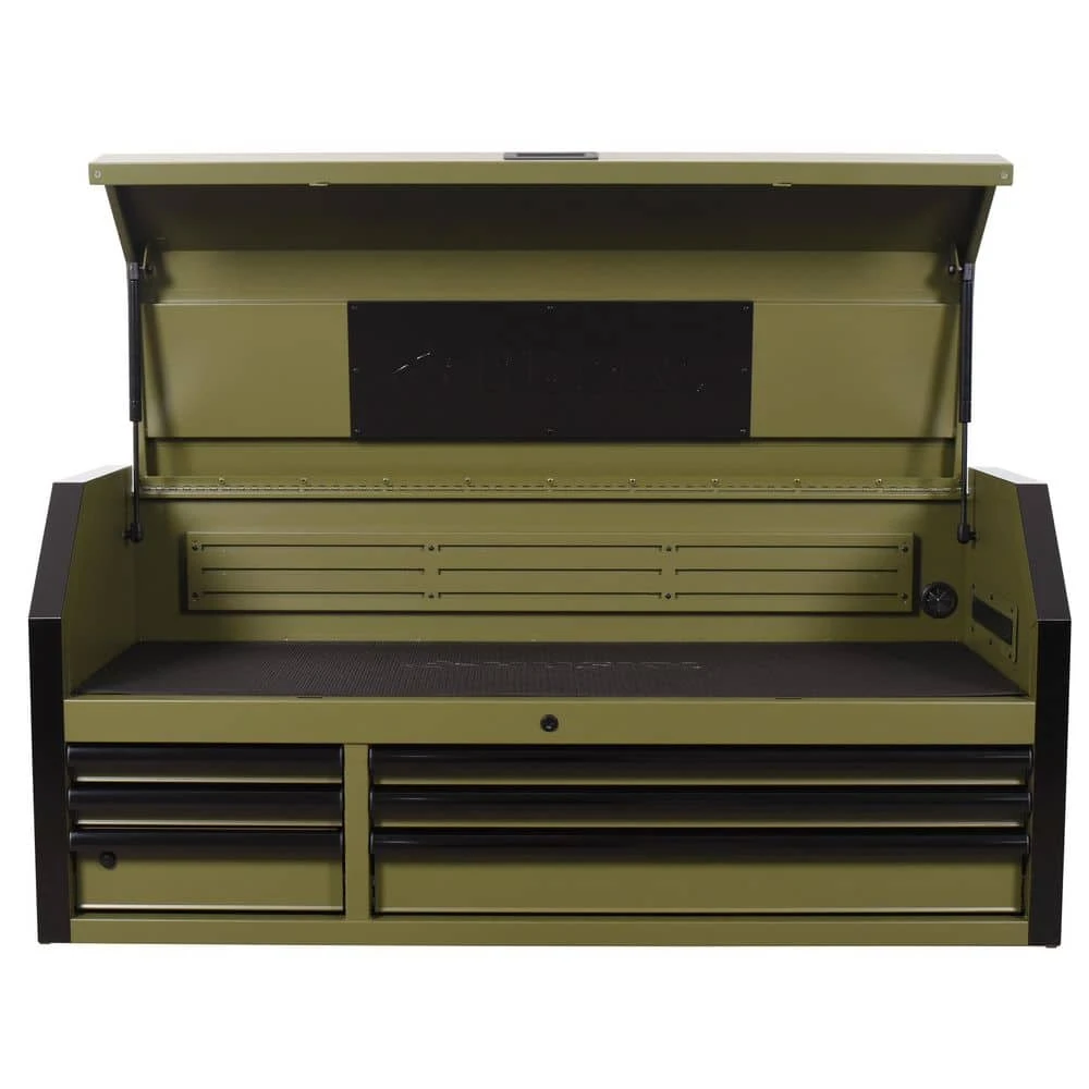 Husky Heavy Duty 52 In. W 6-Drawer Matte Army Green Top Tool Chest 5 Husky Heavy Duty 52 In. W 6-Drawer Matte Army Green Top Tool Chest - Image 3