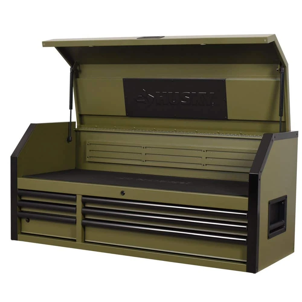 Husky Heavy Duty 52 In. W 6-Drawer Matte Army Green Top Tool Chest 16 Husky Heavy Duty 52 In. W 6-Drawer Matte Army Green Top Tool Chest - Image 14