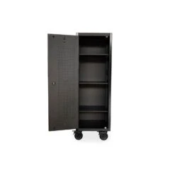 Husky Modular Tool Storage 24 In. W X 24 In. D Heavy Duty Matte Black Modular Tall Side Tool Chest Locker -Husky Tools Shop matte black husky side tool cabinets lockers hotc24xdbb1f 1f 1000