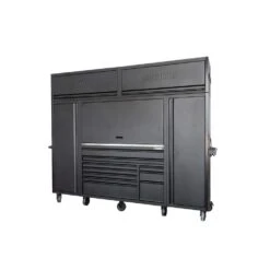 Husky Modular Tool Storage 55 In. W X 24 In. D Heavy Duty Matte Black Top Tool Chest -Husky Tools Shop matte black husky side tool cabinets lockers hotc55xdbb1h 1d 1000