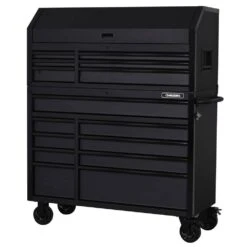 Husky Tool Storage 52 In. W X 20 In. D Heavy Duty Rolling Tool Chest Combo In Matte Black -Husky Tools Shop matte black husky tool chest combos h52ch6tr9hdv4 31 1000
